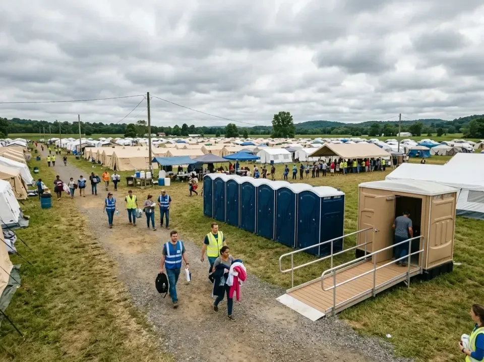 disaster-relief-camp-restrooms-010 — frequently asked questions, Dumpster & Portable Bathrooms Rental in Villa Grove, IL